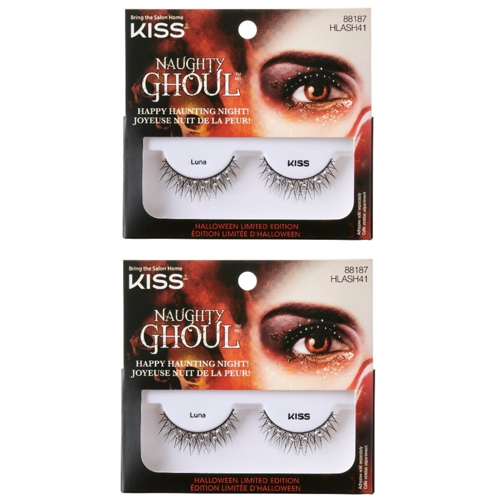 ✌🏼3/$30✌🏼Limited Edition Kiss Lashes - Naughty Ghoul Luna Bedazzled (88187)